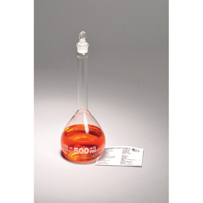 Volumetric Flasks, Class A, with Glass Stopper, Batch Certified